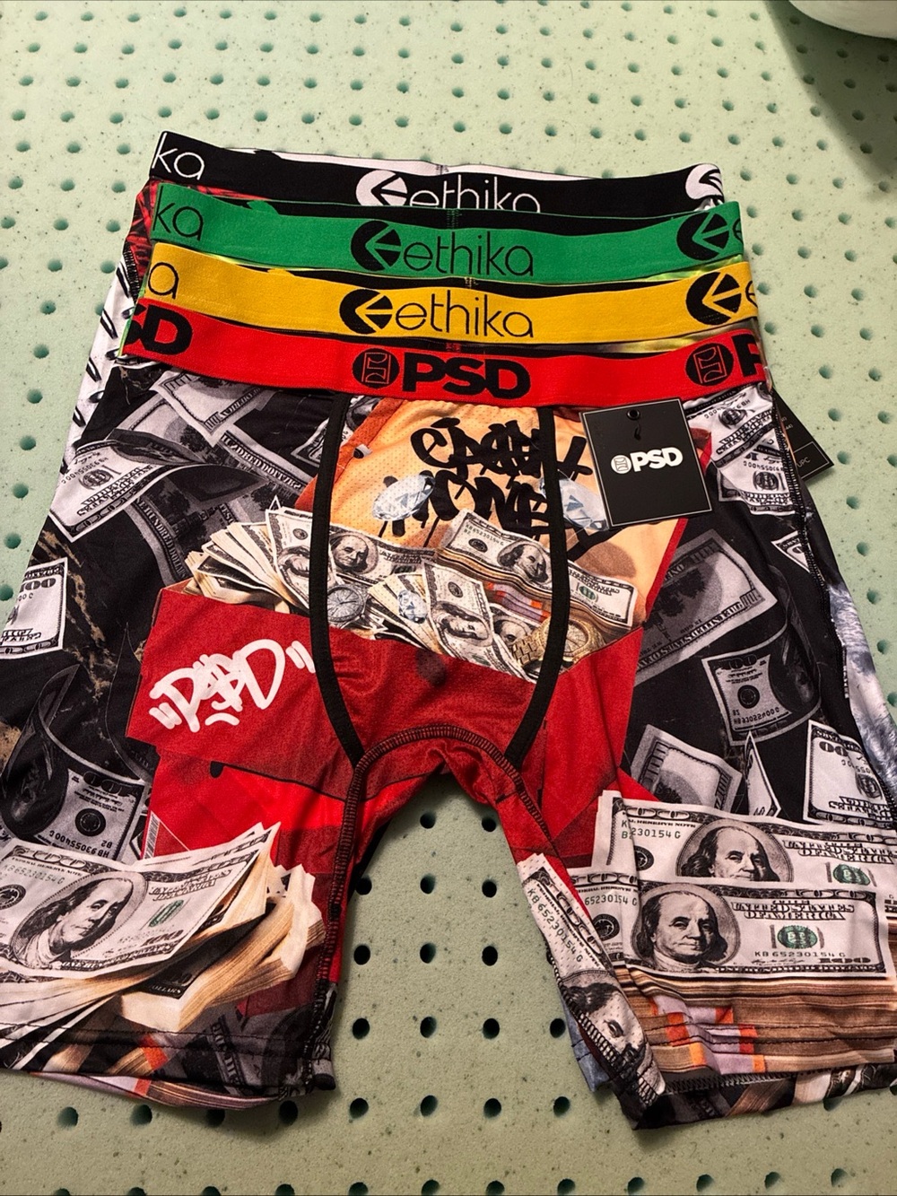 PSD/Ethika mens boxer briefs lot of 4 size large